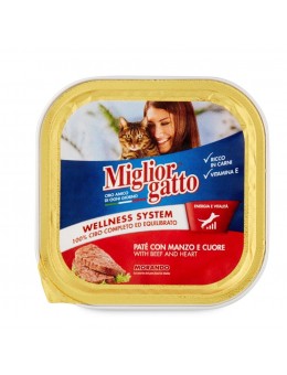 Miglior Gatto κεσεδάκι Πατέ με Μοσχάρι & Καρδιά 100g