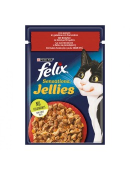 Felix Sensations Jellies Βοδινό σε Σάλτσα με Ντομάτα