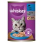 WHISKAS® Adult Πλήρης Υγρή Τροφή Γάτας Τόνος Πατέ σε Κονσέρβα 400g