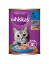 WHISKAS® Adult Πλήρης Υγρή Τροφή Γάτας Τόνος Πατέ σε Κονσέρβα 400g