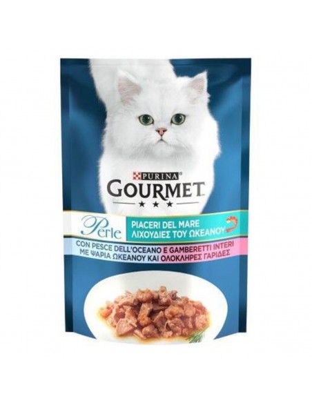 Gourmet Perle Φιλετάκια με Ψάρια Ωκεανού & Γαρίδες 85g