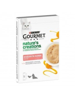 Gourmet Nature's Creations Puree Με Σολομό & Καρότα 5x10gr