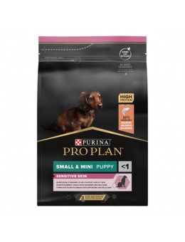 Pro Plan Dog Small & Mini Puppy Sensitive Skin με Optiderma Σολομός 3kg