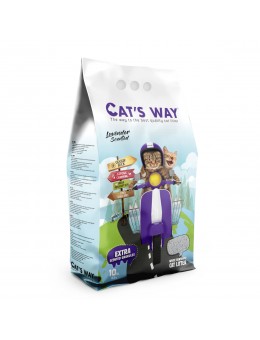 Cat's Way Άμμος Μπετονίτη με Άρωμα Λεβάντας 10Lt