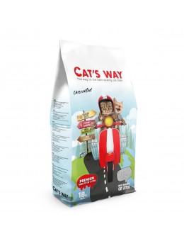 Cat's Way Άμμος Μπετονίτη Χωρίς Άρωμα 18Lt