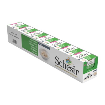 Schesir Cat Jelly Kitten με Φιλετάκια Κοτόπουλο και Αλόη σε Ζελέ 85g