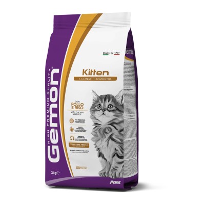 Gemon Cat Kitten Κοτόπουλο & Ρύζι 2kg