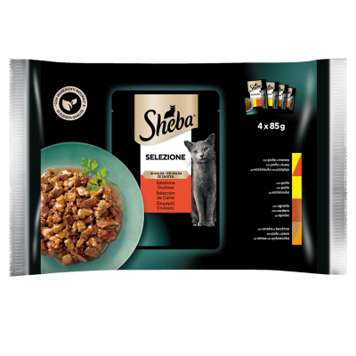 Sheba Επιλεγμένα Κρεατικά Multipack 4x85g