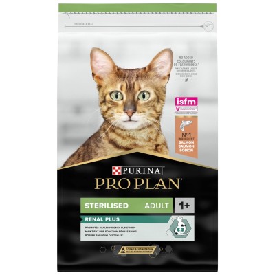 Pro Plan Cat Sterilised Optirenal Σολομός 3kg