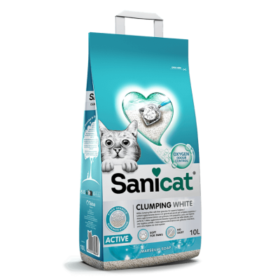 Sanicat Clumping White Active Marseille Soap 10lt