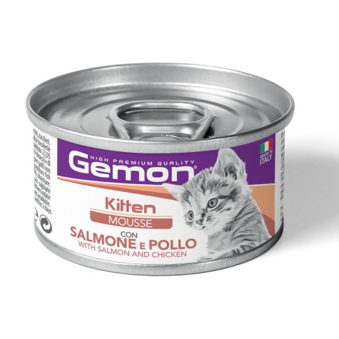 Gemon Cat Mousse Kitten Salmon & Chicken 85g