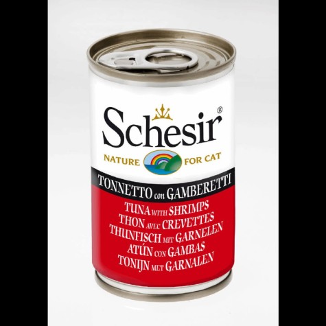 Schesir Cat Τόνος με Γαρίδες 140g