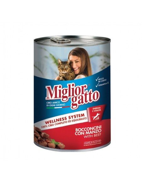 Miglior Gatto μπουκιές με Μοσχάρι 400g