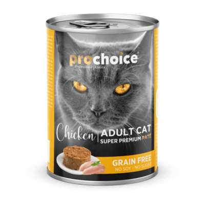 Prochoice Cat Food Cans Grain Free With Chicken 400gr