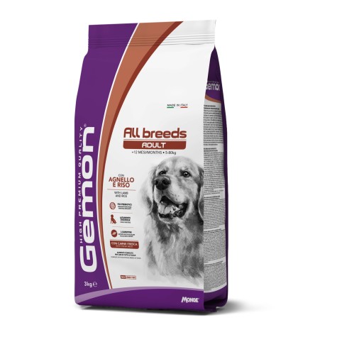 Gemon Adult All Breeds για Σκύλους με Αρνί & Ρύζι 3kg