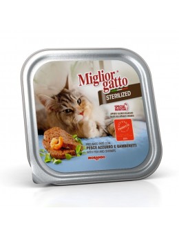 Miglior Gatto Sterilized κεσεδάκι με Λευκό Ψάρι και Γαρίδες 100g