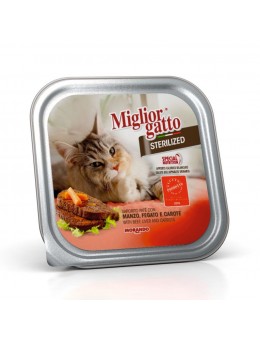 Miglior Gatto Sterilized κεσεδάκι με Βοδινό Συκώτι και Καρότα 100g