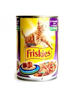 Friskies με Κομματάκια Αρνί, Γαλοπούλα & Λαχανικά 400g