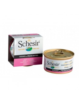 Schesir Cat Jelly με Τόνο και Ζαμπόν σε Ζελέ 85g